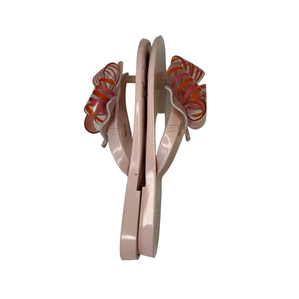 MEL MINI MELISSA Pink HarmonicSweet II Flip Flop With Oversized Bow Size‎ 13.